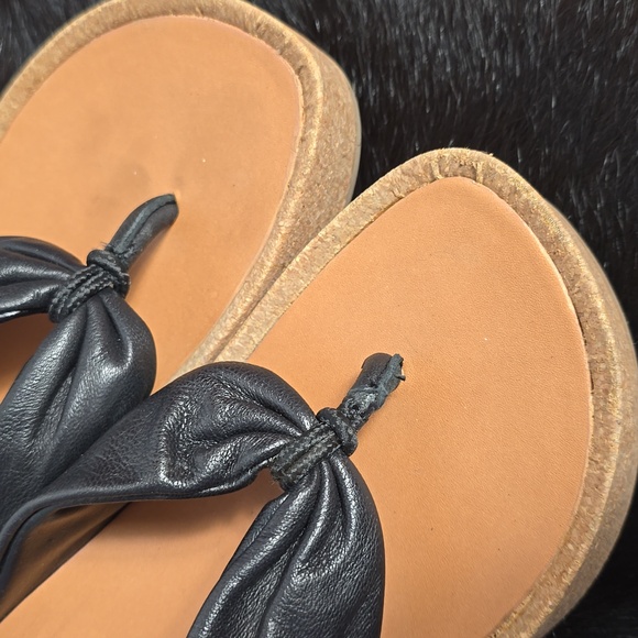 Lucky Brand Lellina Womens Leather Platform Sandals - Picture 4 of 8